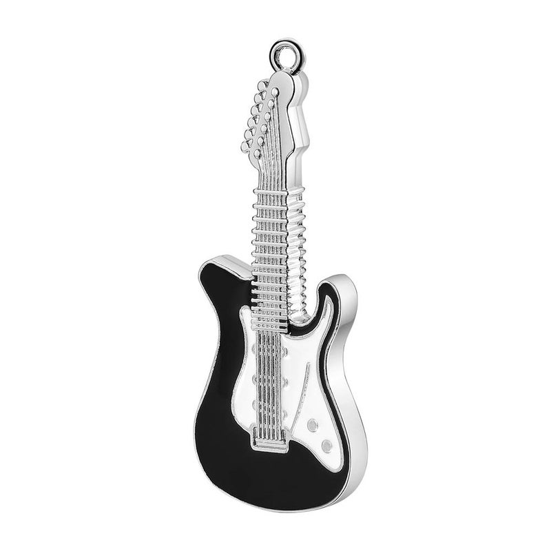 GARRULAX USB Flash Drive, 8GB / 16GB / 32GB USB 2.0 Waterproof USB Memory Stick Date Storage Pendrive Thumb Drives (32GB, Black Guitar) - Image 1
